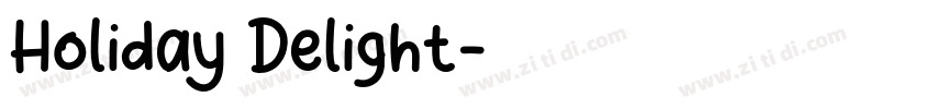 Holiday Delight字体转换